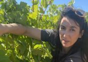 Claudine in the vines
